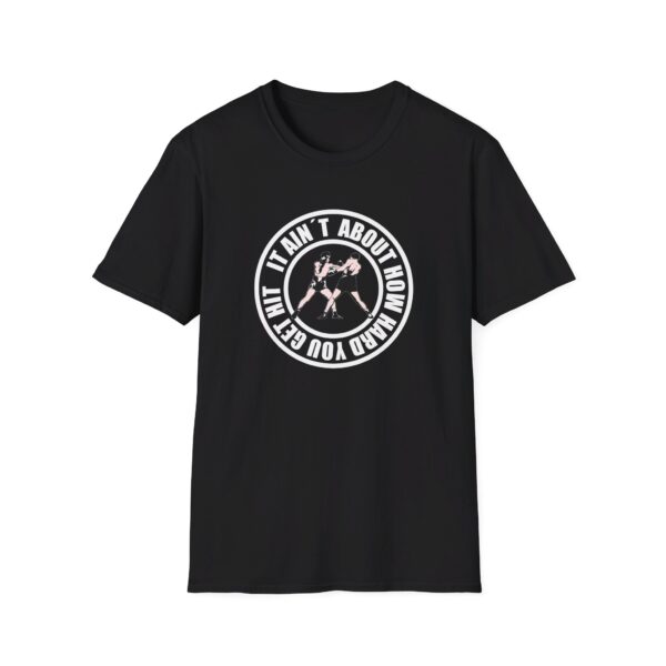 Boxing Phrase black Tee mockup