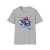 gray version of Tap Week octopus vs shark grappling shirt