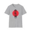 Aikido Red Sun Kanji gray Tee