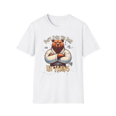 angry bear in gi with black belt