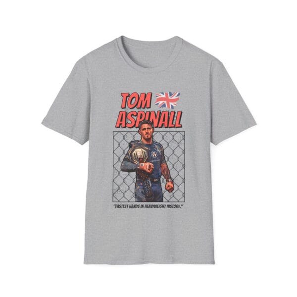 Tom Aspinall Fastest Hands gray Tee