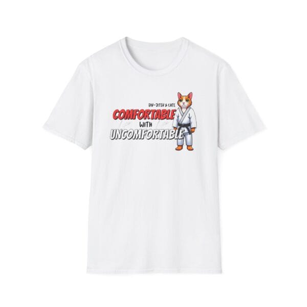 cat in gi and black belt lounging in casual BJJ graphic