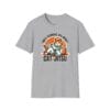 gray version of Cat-Jitsu tee with playful cat roll design