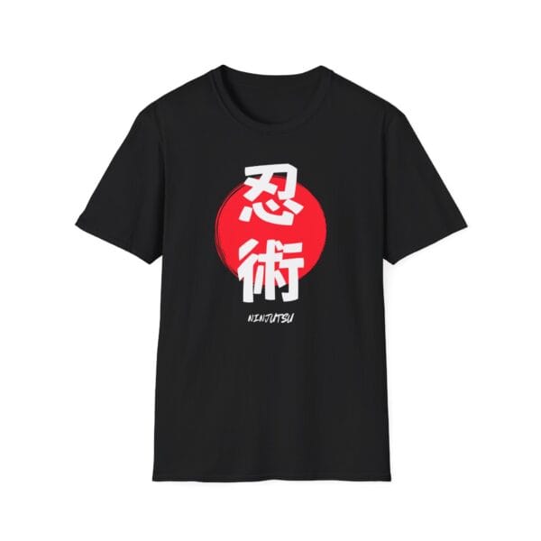 Ninjutsu Red Sun Shadow black Tee