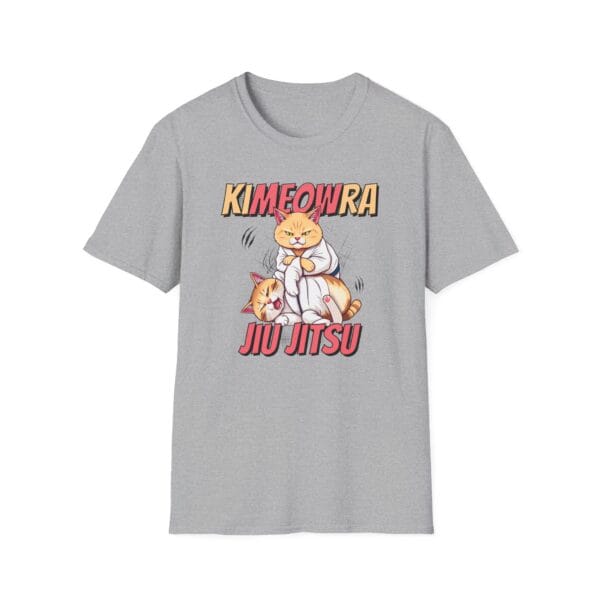 gray version of Kimeowra kimura cat tee design