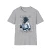 gray version of Old School Never Dies dinosaur BJJ tee