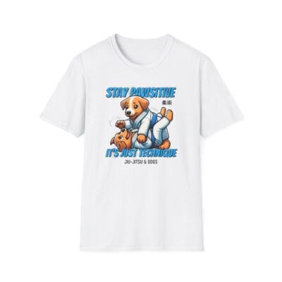 two grappling dogs wearing gis