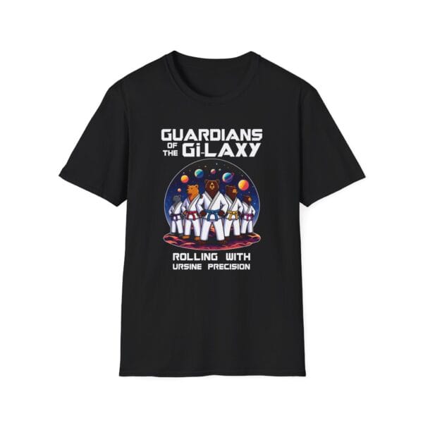 black version of space bears BJJ warrior shirt