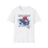 octopus wrapping shark in an armbar on a tee design