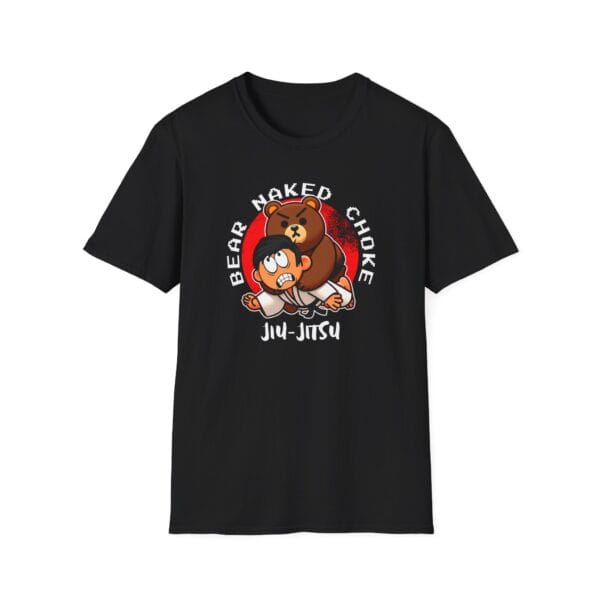 black version of Bear Naked Choke BJJ power move shirt