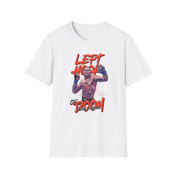 Alex Pereira throwing left hook art