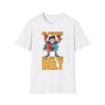 Shy boxer with shorts pulled up covering face modesty design