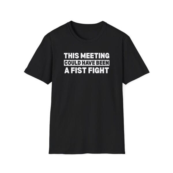 This Meeting tee in black