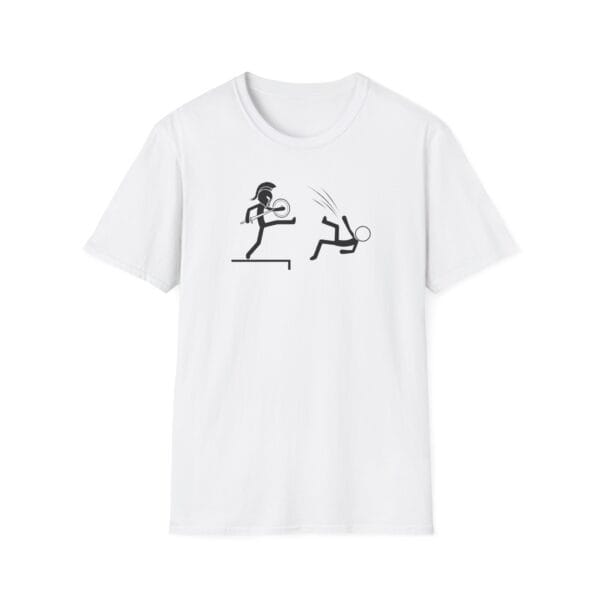 Minimalist Sparta kick doodle artwork