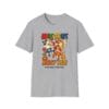 Unicorn Muay Thai Tee in heather gray laid out