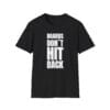 Boards Don’t Hit Back tee in black