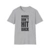 Boards Don’t Hit Back tee in gray