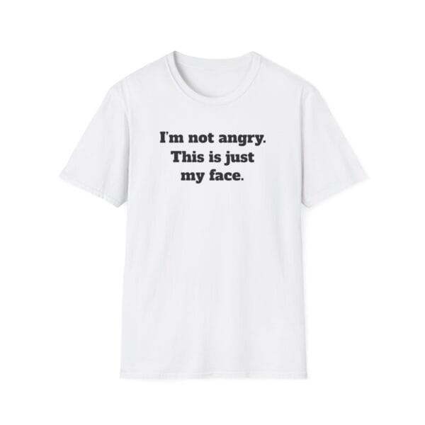“I’m not angry. This is just my face.” martial arts humor design