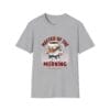 Master of the Morning tee in gray