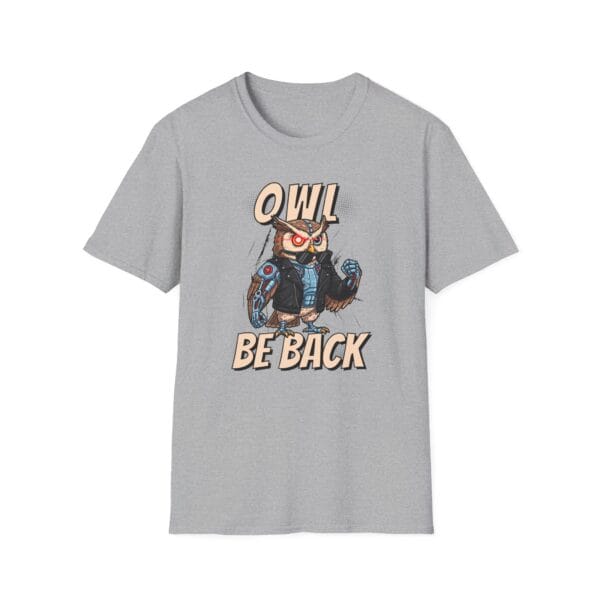 Owl be back terminator boxing t-shirt in heather gray