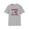Fighting tooth and nail boxing pun t-shirt in heather gray
