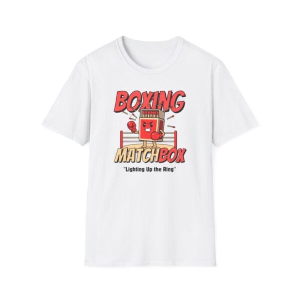 Match box with boxing gloves in boxing ring fighting design