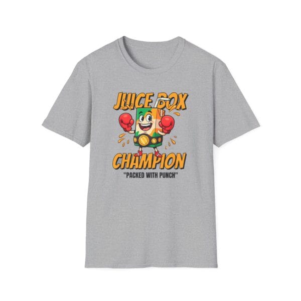 Juice box champion packed with punch t-shirt in heather gray