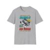 Kicking It Old School Tee in heather gray folded view