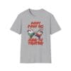 Every bunny kung fu fighting t-shirt in heather gray