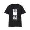 Hey Ho Let’s Roll tee in black