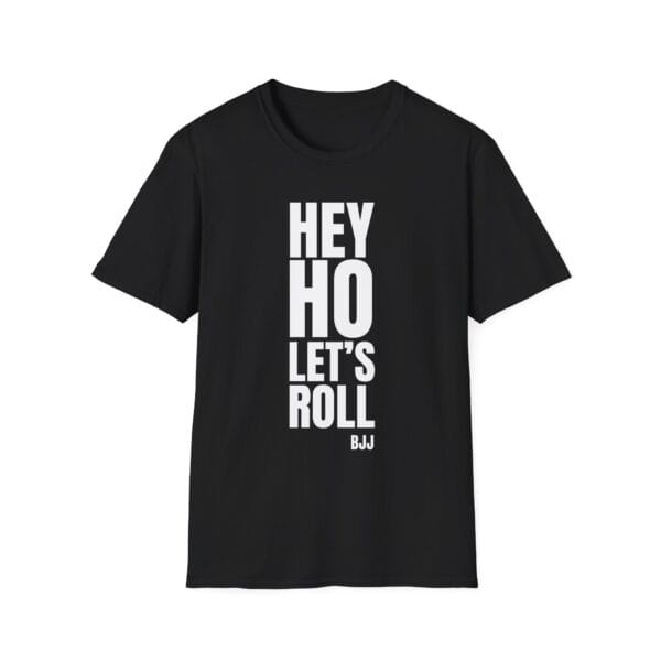 Hey Ho Let’s Roll tee in black