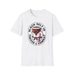 Coffee mug in gi with black belt front view